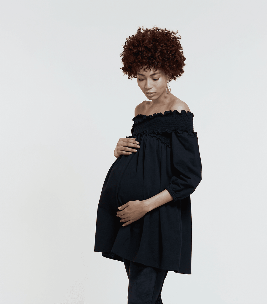 Mitera James Off-The-Shoulder Tunic Pregnant View