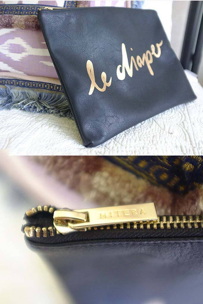 Limited Holiday Edition Black and Gold 'Le Diaper' bag